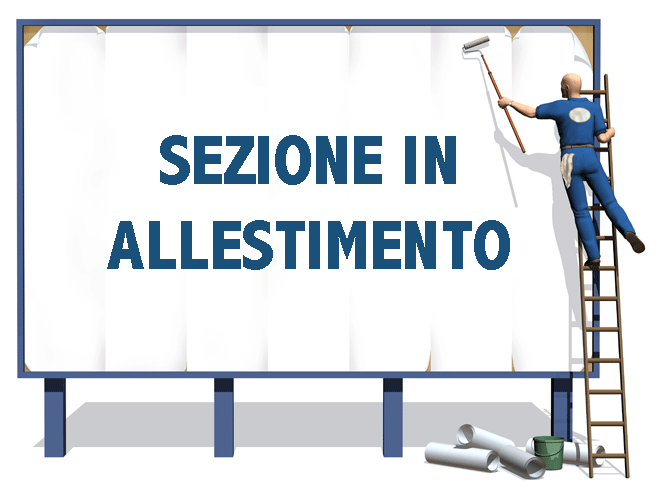 Sezione in allestimento