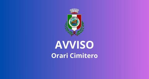 Orari cimitero Pasqua