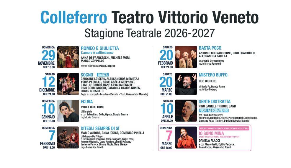 Stagione teatrale 2026 